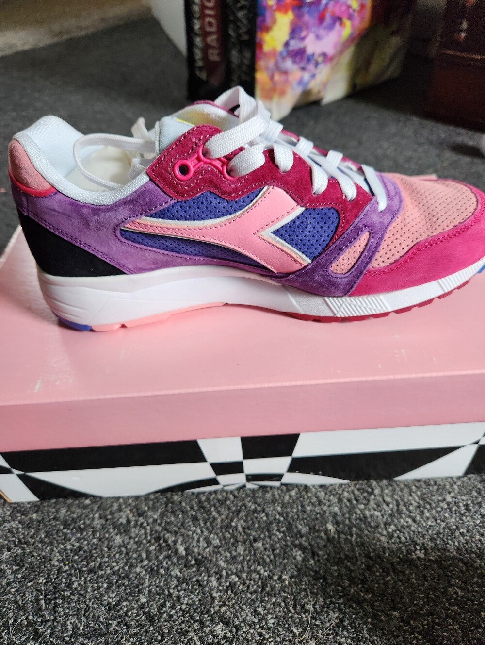 Diadora x Extra Butter S8000 Suspiria Sneakers in Violet Magic - Picture 4 of 9